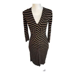 Anthropologie Confluence‎ Black Striped Dress Size XS by Bailey 44